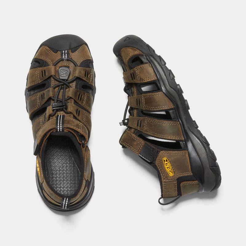 Sandalias Trekking Keen Newport Neo Premium Para Niños Marrom Oscuro/Negros - Sandalias Keen Mexico